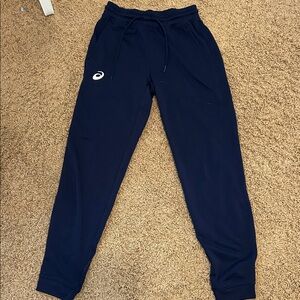 Asics Dark Blue Athletic Pants